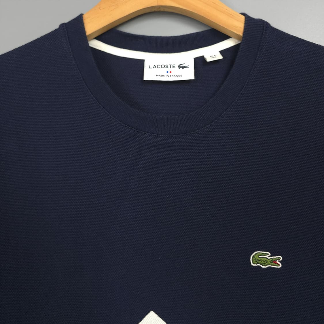 라코스테 Lacoste 배색 그래픽 반팔티 L 상품이미지2