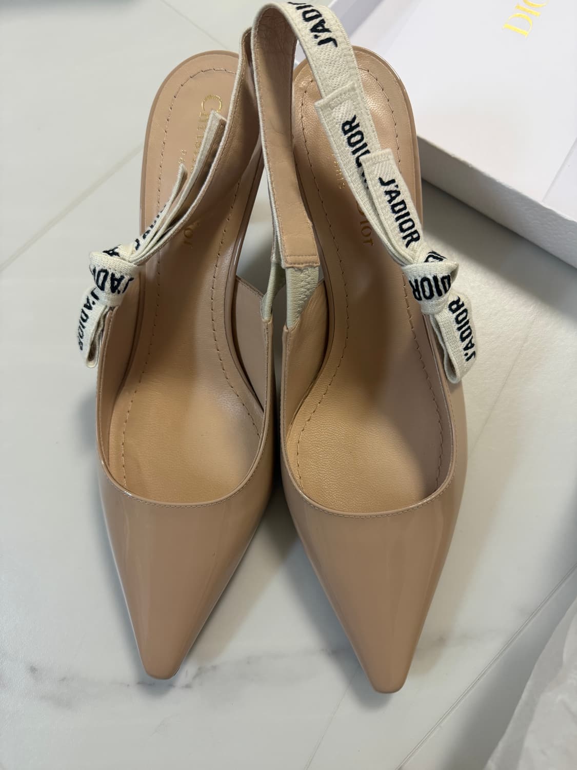 디올 자디올 슬링백 펌프스 베이지 37.5 상품이미지1