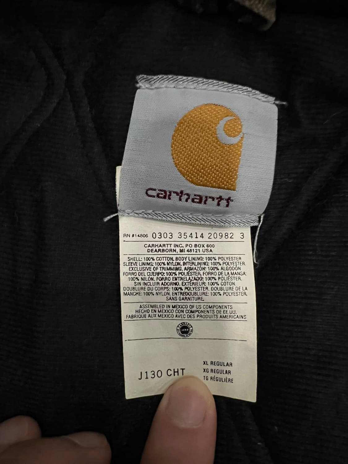 (XL)칼하트 덕 액티브 후드자켓 J130 CHT 체스트넛 상품이미지4