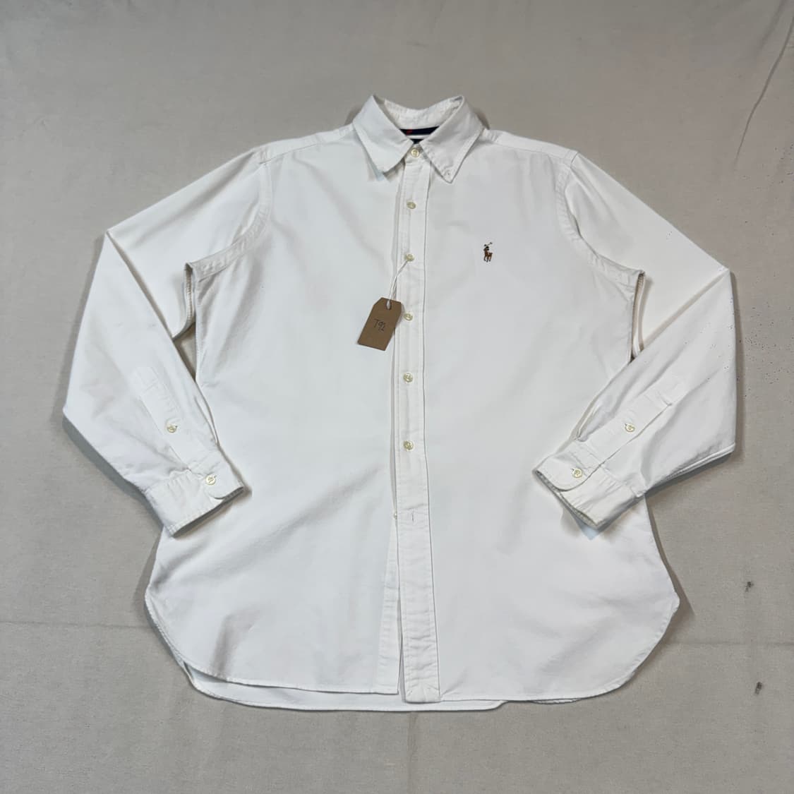 M) 폴로 랄프로렌 클래식핏 화이트 옥스포드 셔츠 T92 상품이미지1