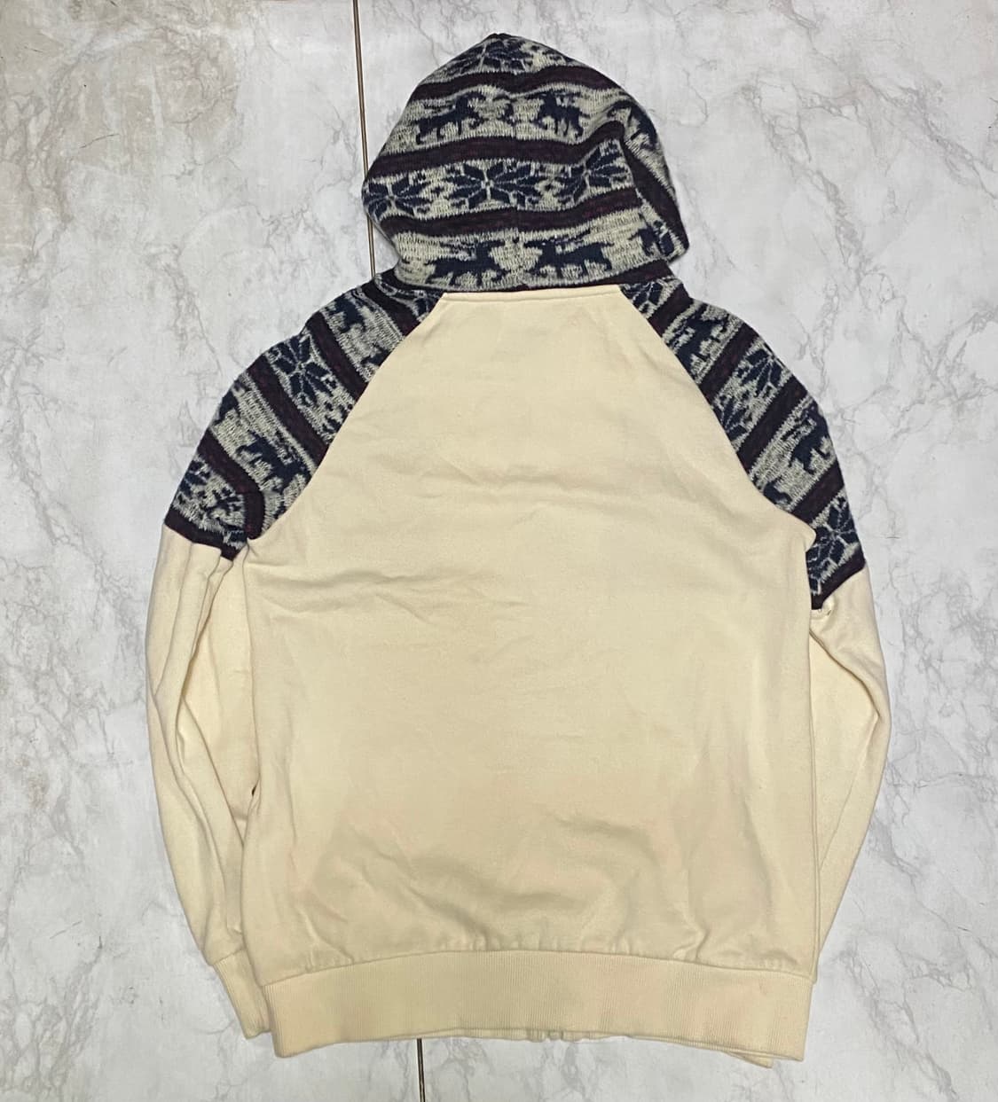 노르딕 패턴 후드집업 코위찬 스타일 95 사이즈 상품이미지5