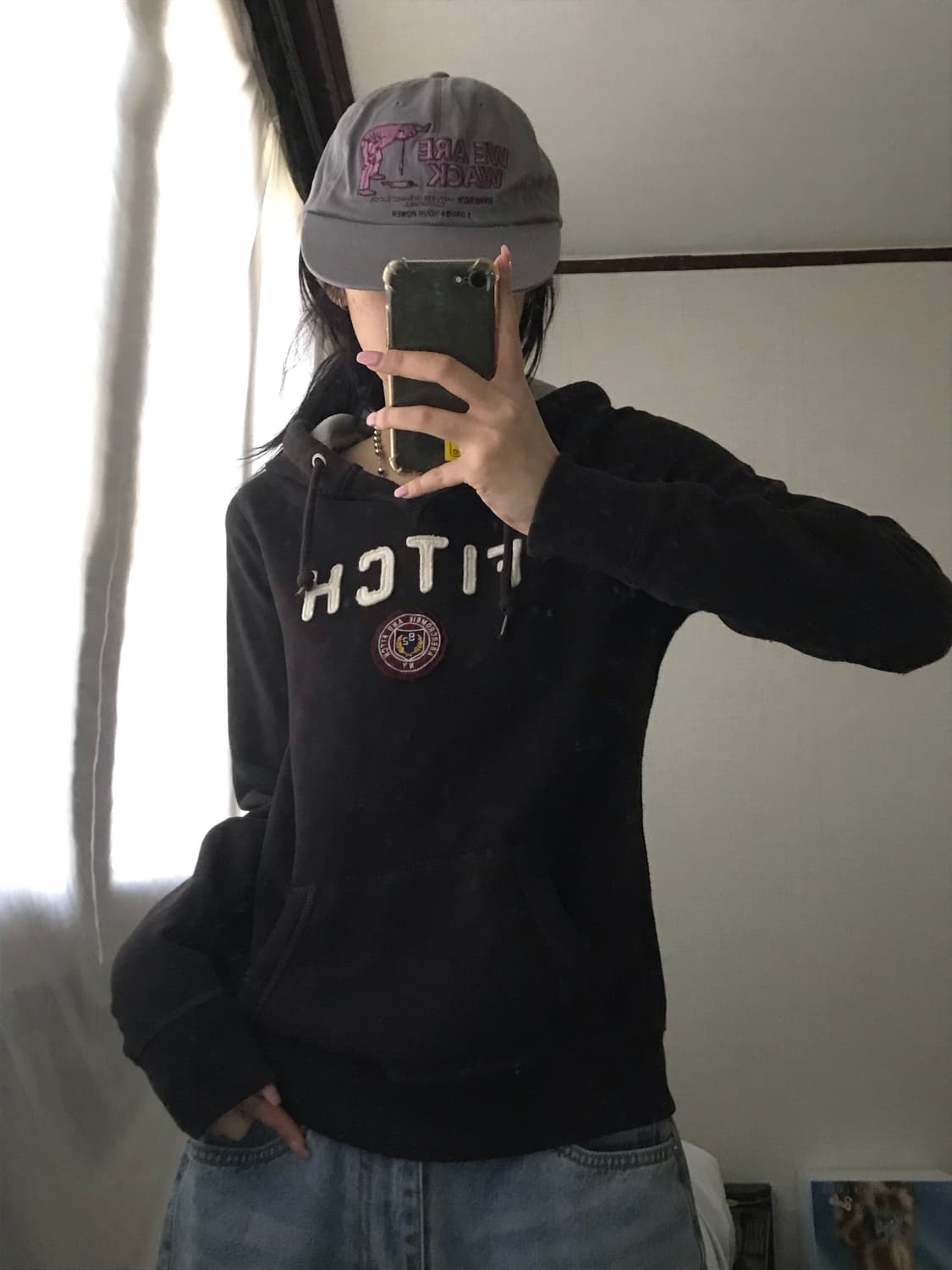 아베크롬비 브라운 후드티 상품이미지1