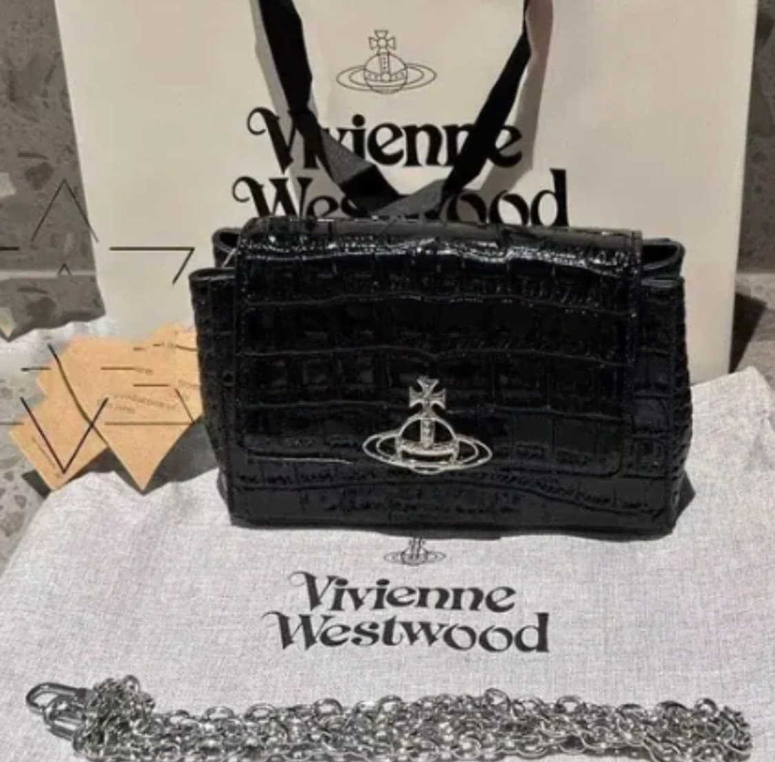 비비안웨스트우드 체인 숄더백 상품이미지1