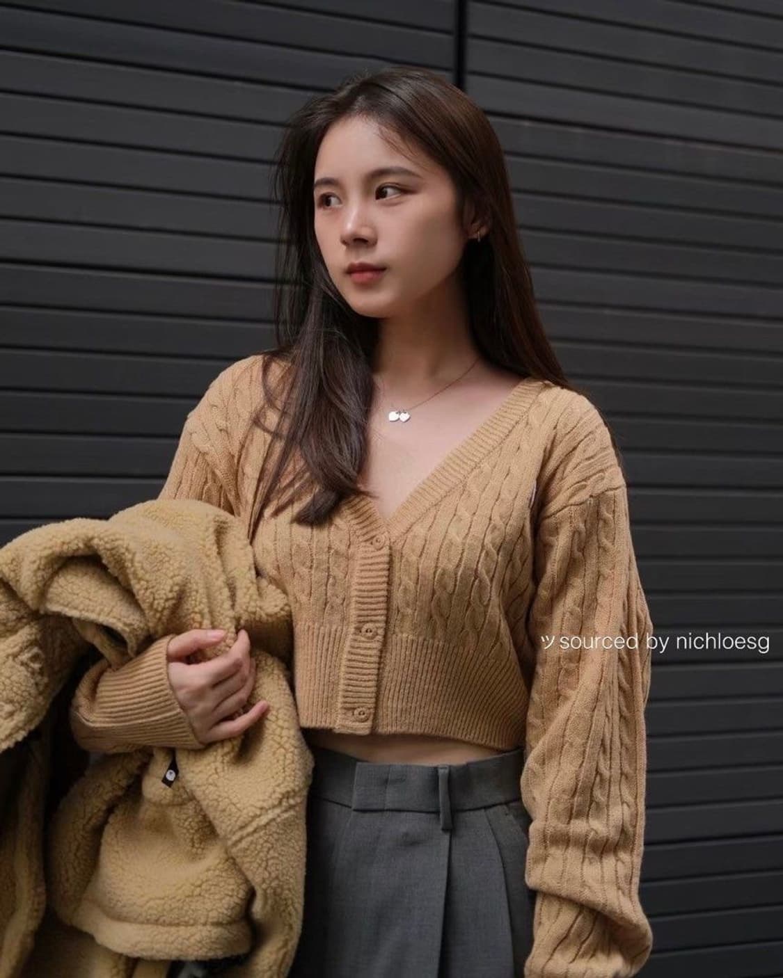 베이프 A BATHING APE Cable Cropped Cardigan 상품이미지4