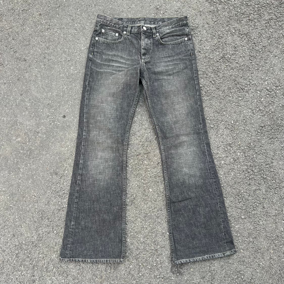 00‘s 헬무트랭 본인기 블랙 워시드 부츠컷 진 상품이미지1