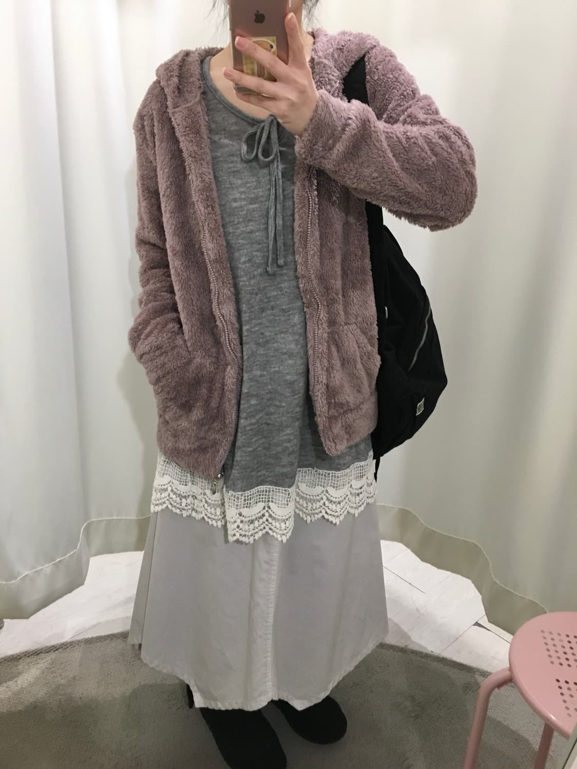 우사기 후리스 후드집업 상품이미지4