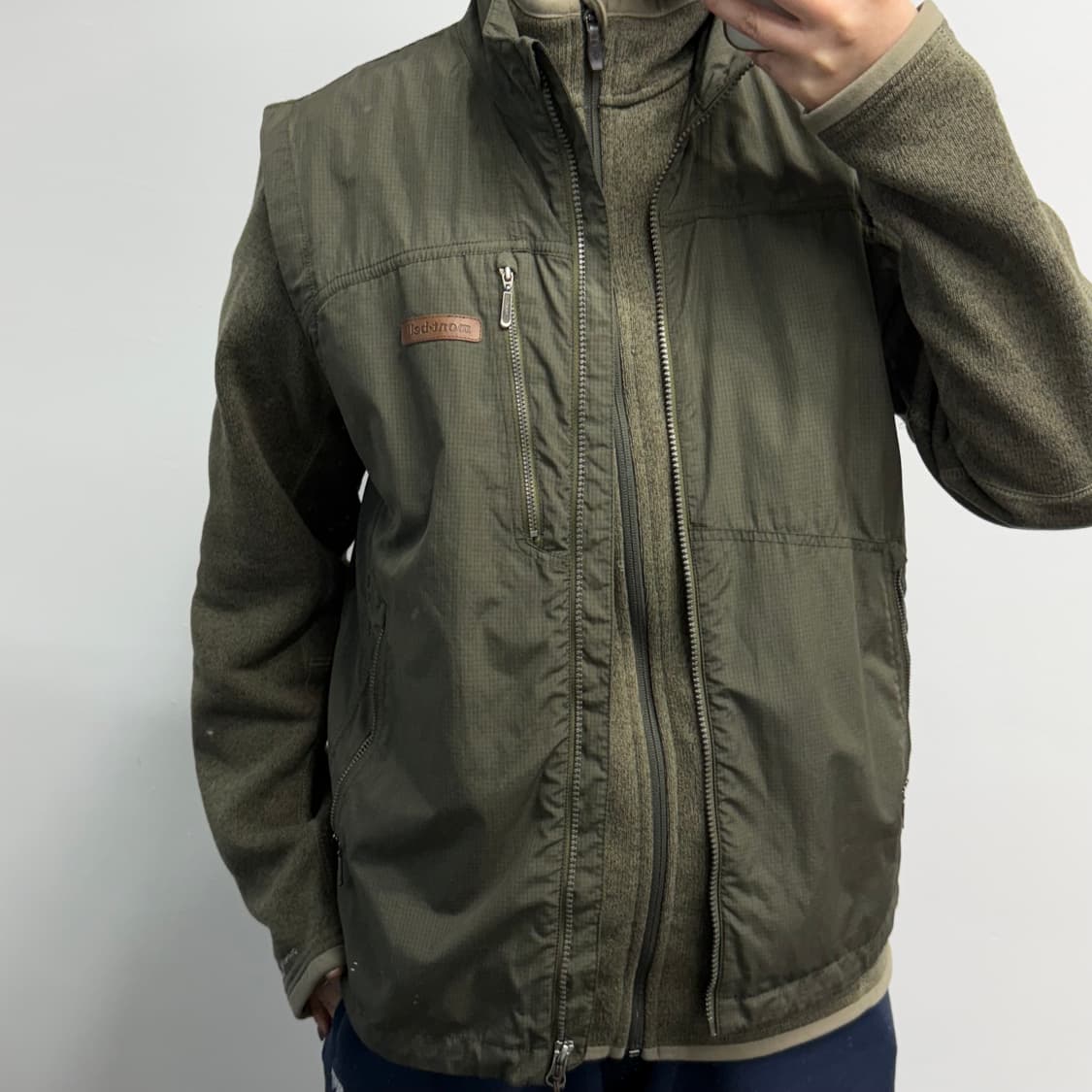 [XL] 몽벨 카키 경량 베스트 상품이미지2