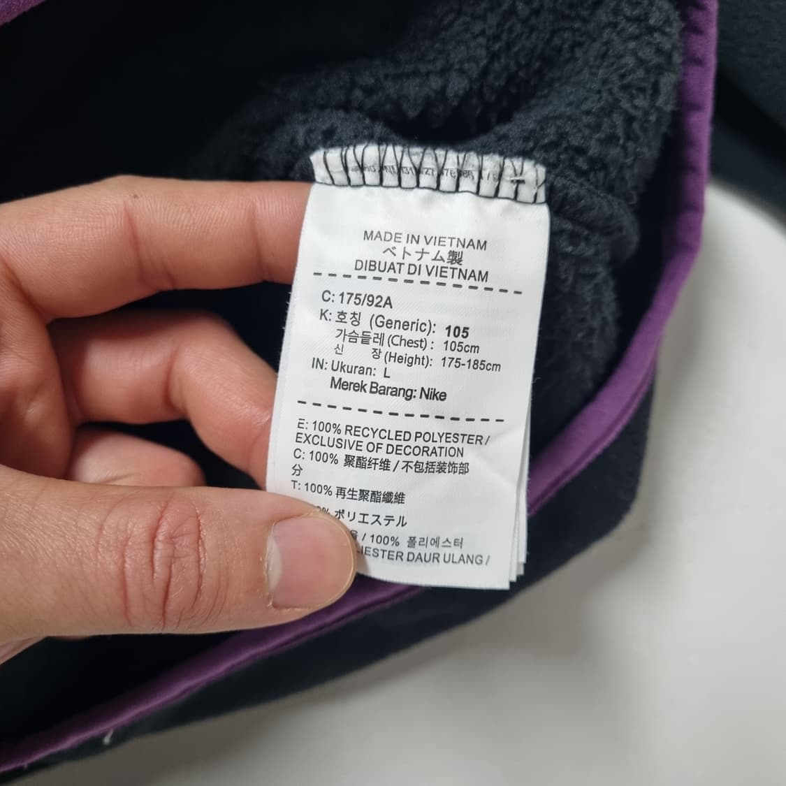 나이키 ACG 쉐르파 플리스 후드 블랙 - L 상품이미지8