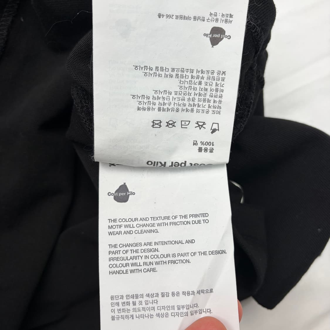 코스트퍼킬로 블랙 프린팅 롱슬리브 L 상품이미지9