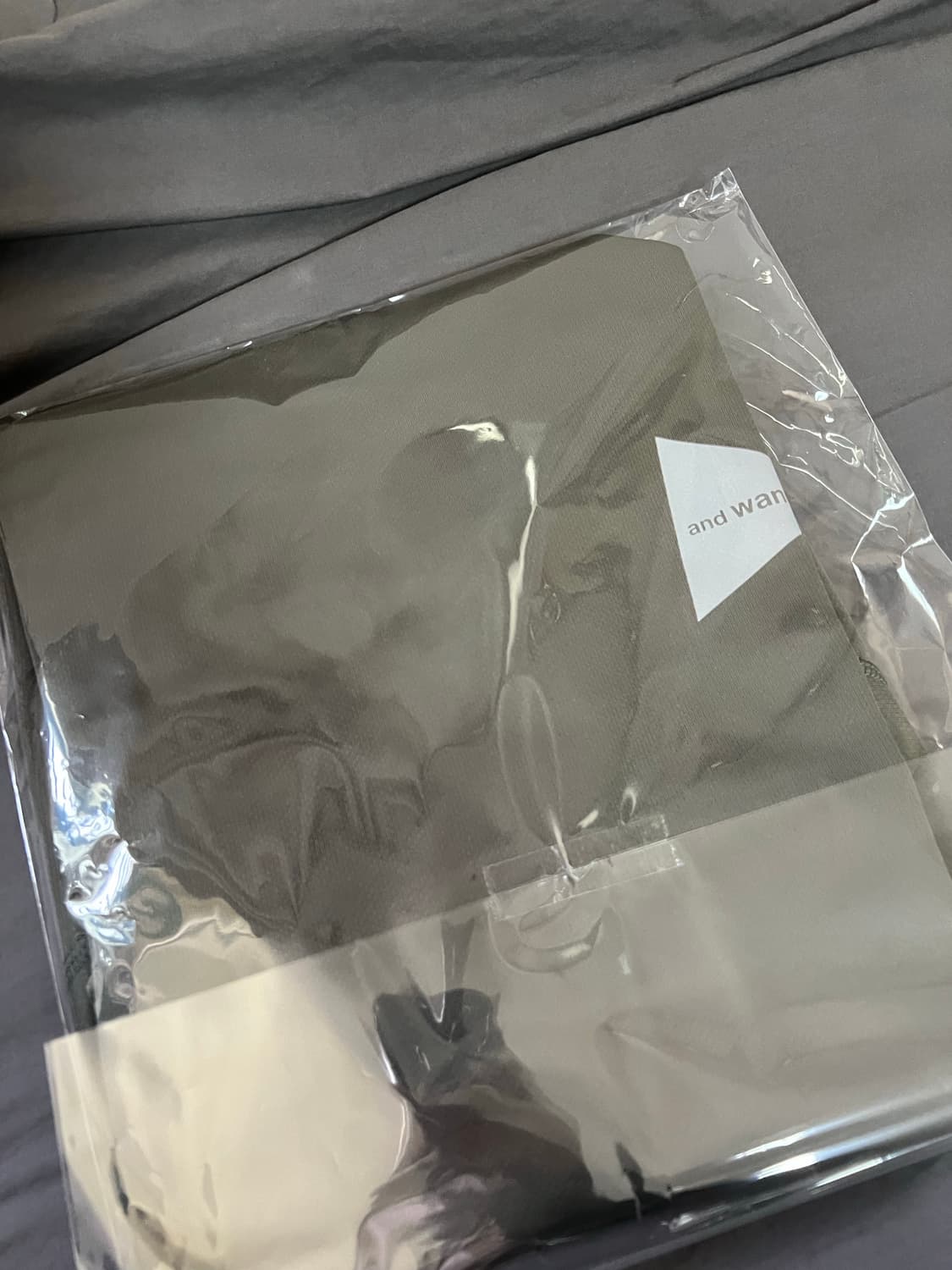 (M) 앤드원더 카키 롱슬리브 드라이 져지 새상품 and wander 상품이미지4