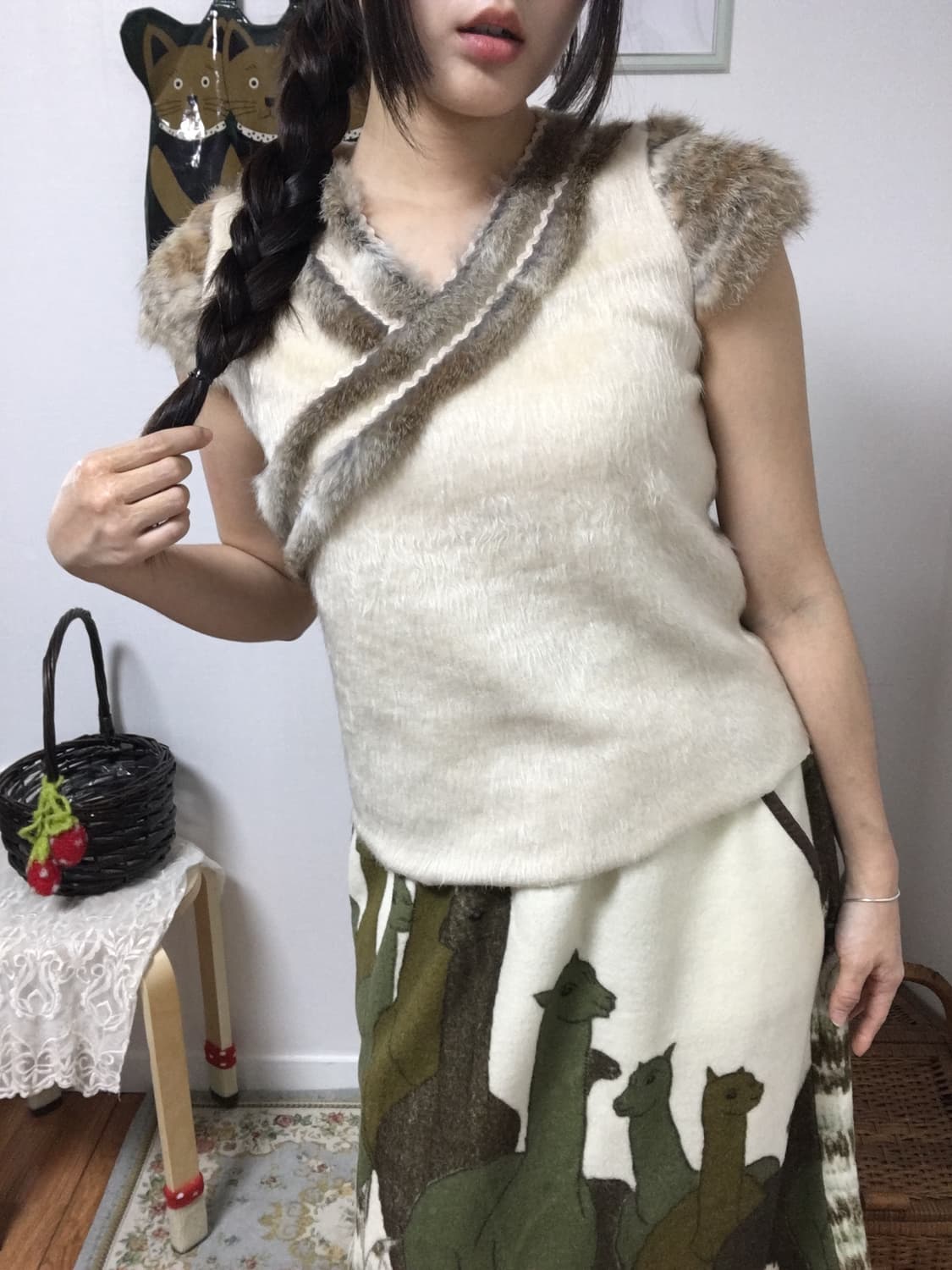 Vintage Fur Vest 상품이미지2