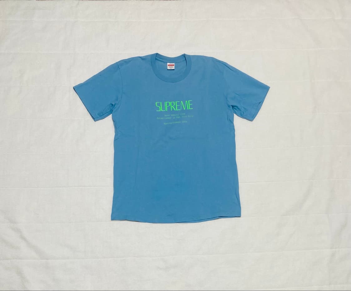 (M)슈프림 20SS Anno Domini Tee 라이트블루 상품이미지2
