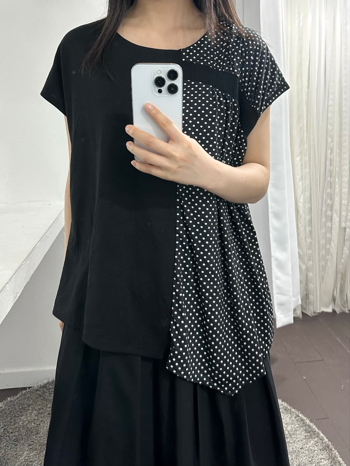 koibito misaki dot design top 상품이미지3