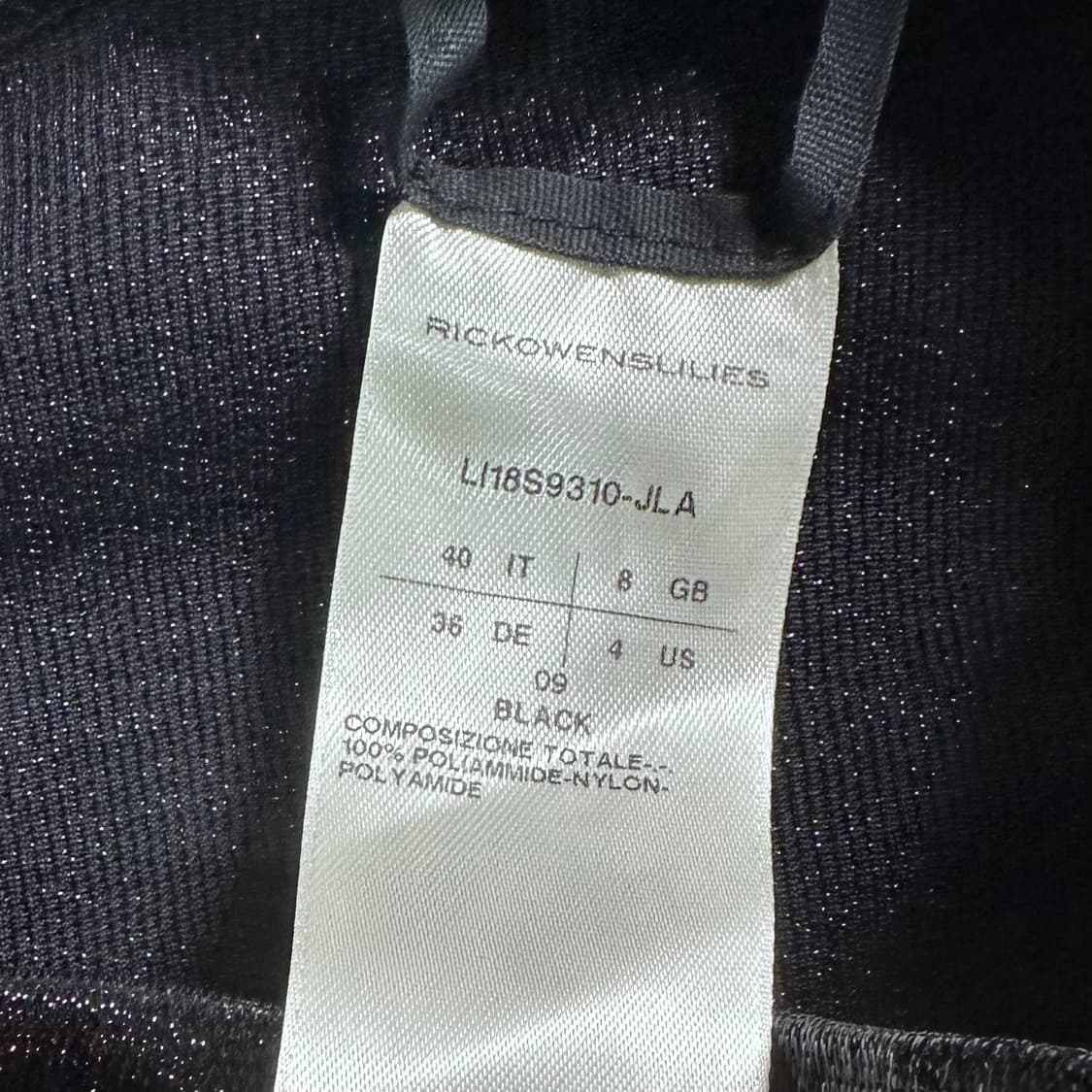 릭오웬스 릴리스 드레이프 글리터 스커트 상품이미지5