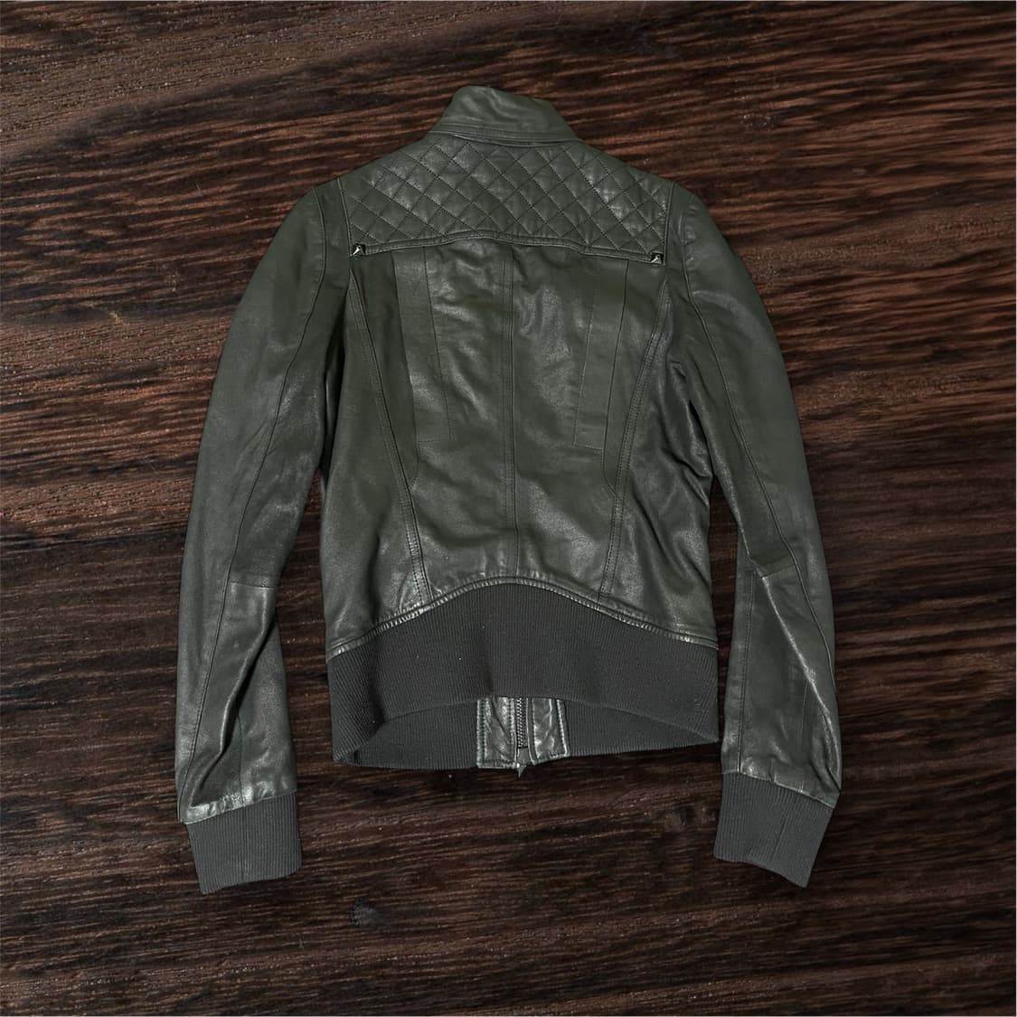 SYSTEM 고트스킨 스터드 레더자켓 상품이미지2