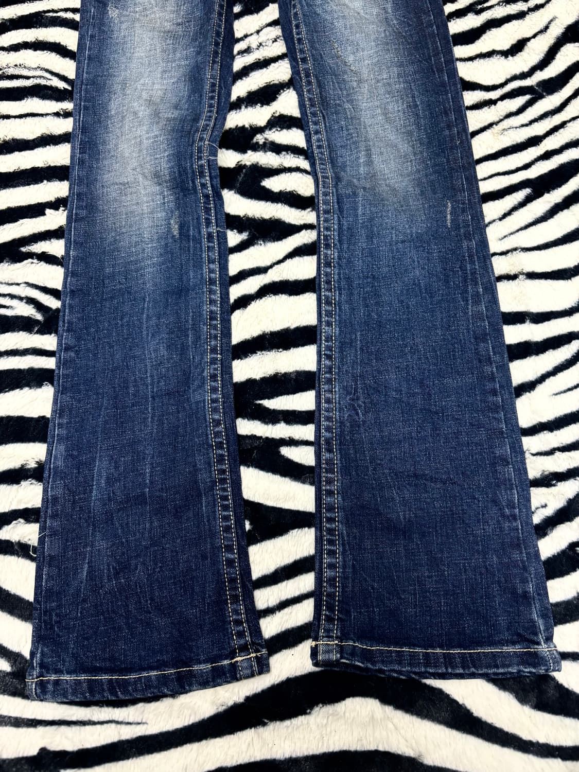 2000s Punk Skull Patch Boots Cut Pants 상품이미지6