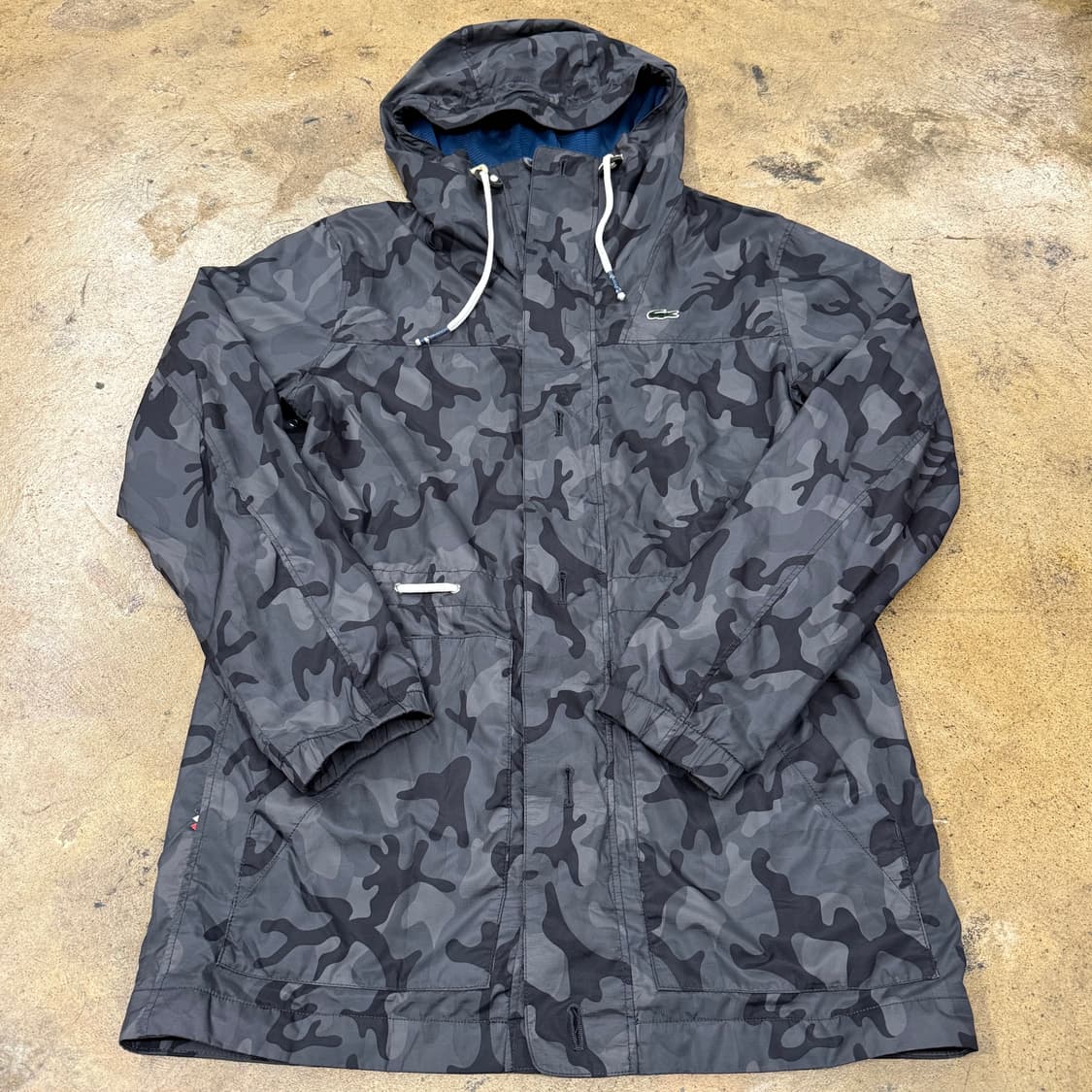 [정품] 라코스테 카모 패턴 후드 바람막이 자켓 b14 상품이미지2