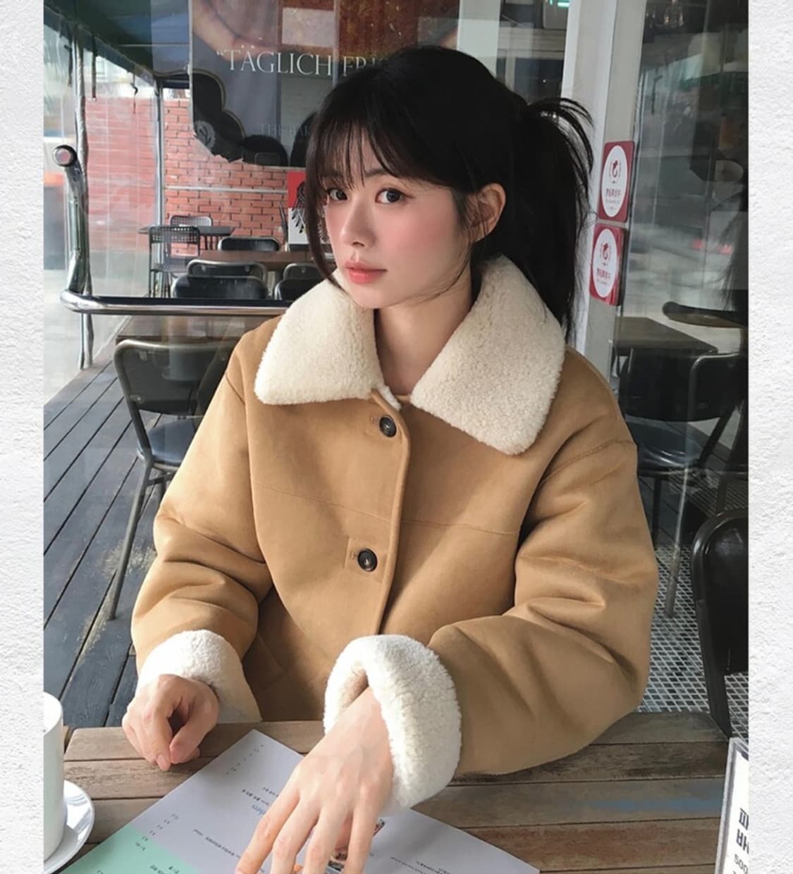 마인드브릿지 리버서블 무스탕 상품이미지2