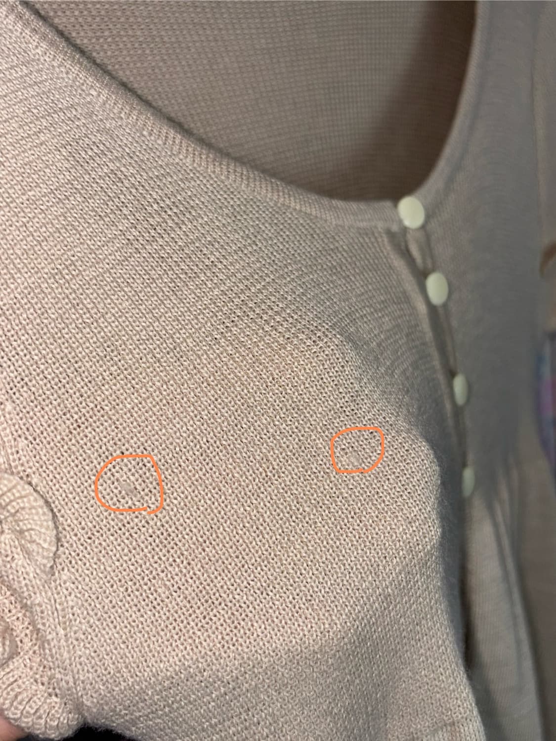 베이지 프릴 반소매 니트 상품이미지7