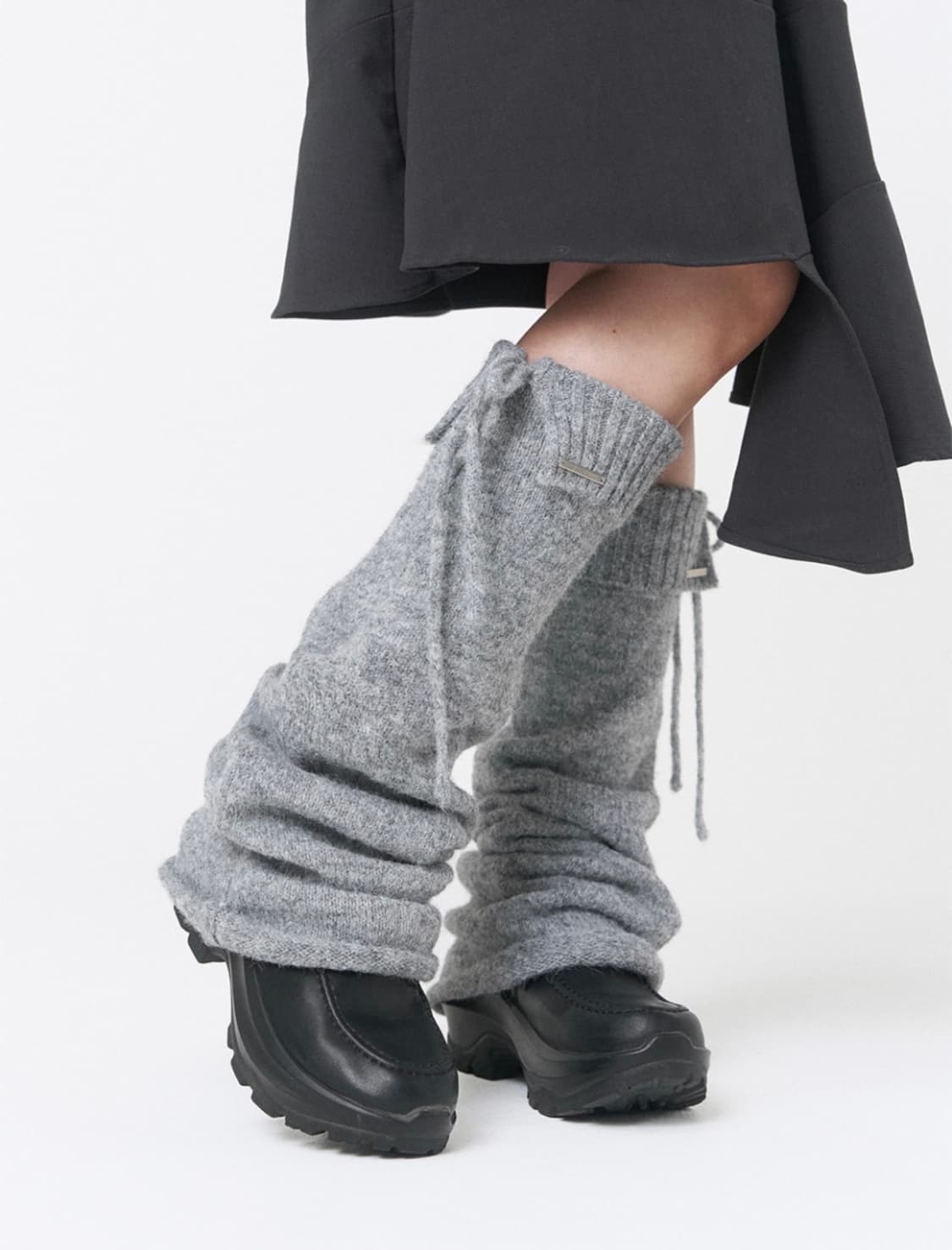 미세키서울 Drawstring leg warmer GREY 레그워머 상품이미지1