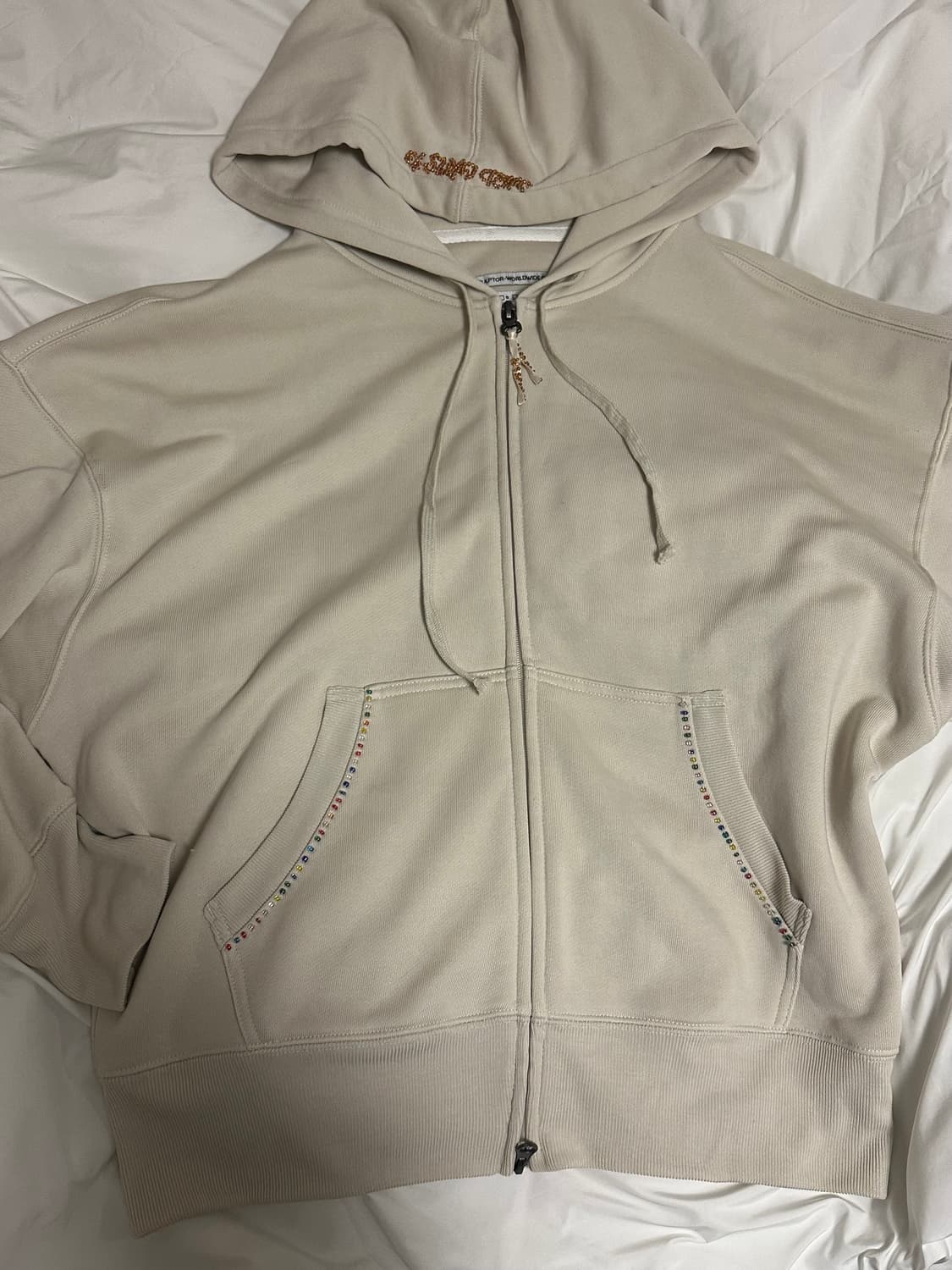 스컬프터 세인트 후드집업 베이지 상품이미지2