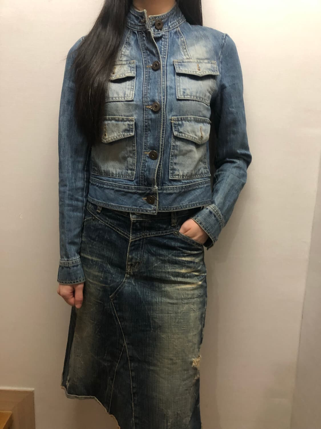 빈티지 데님 포켓 자켓 상품이미지3