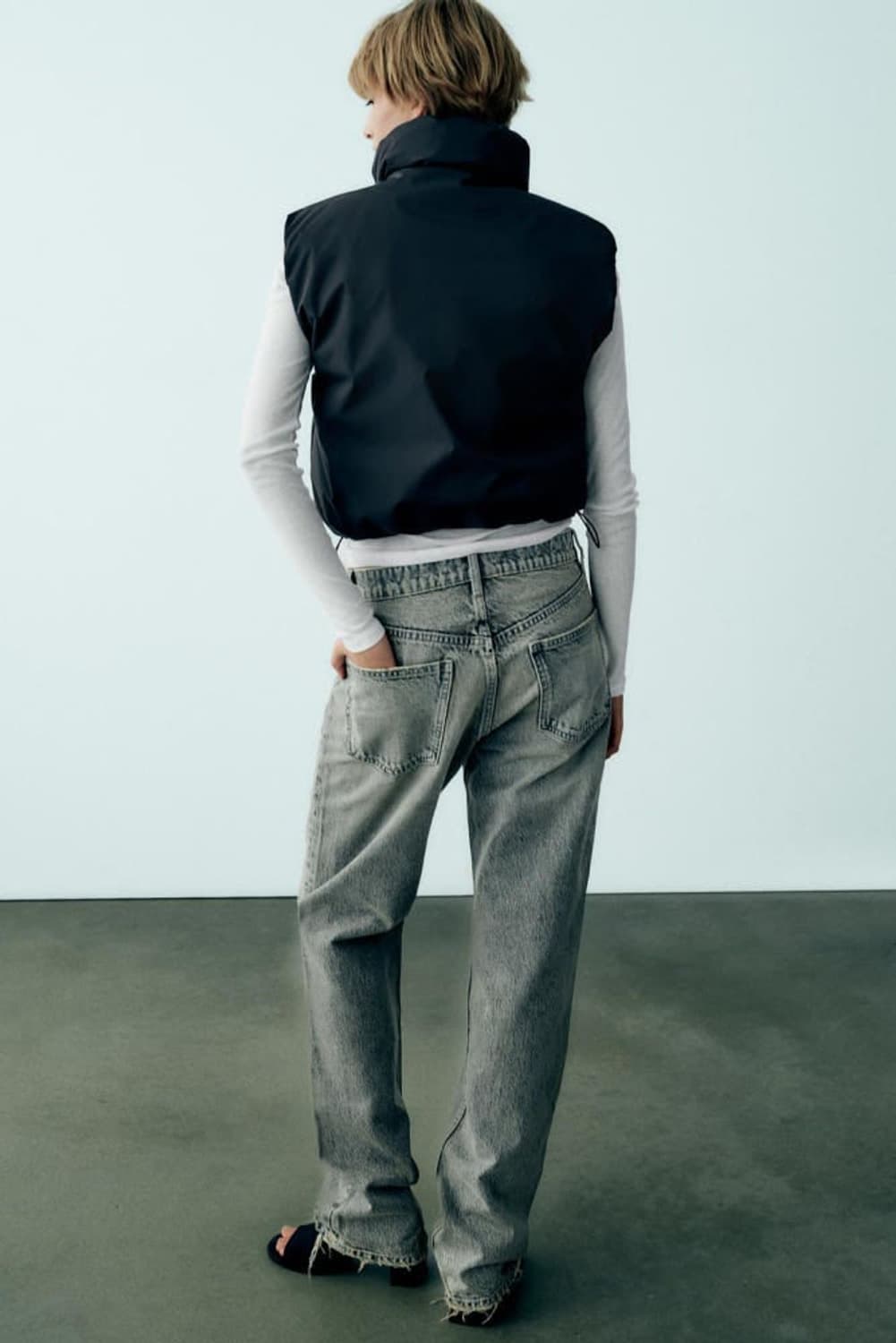 [L] 자라 우먼 리버시블 조끼 패딩 상품이미지6