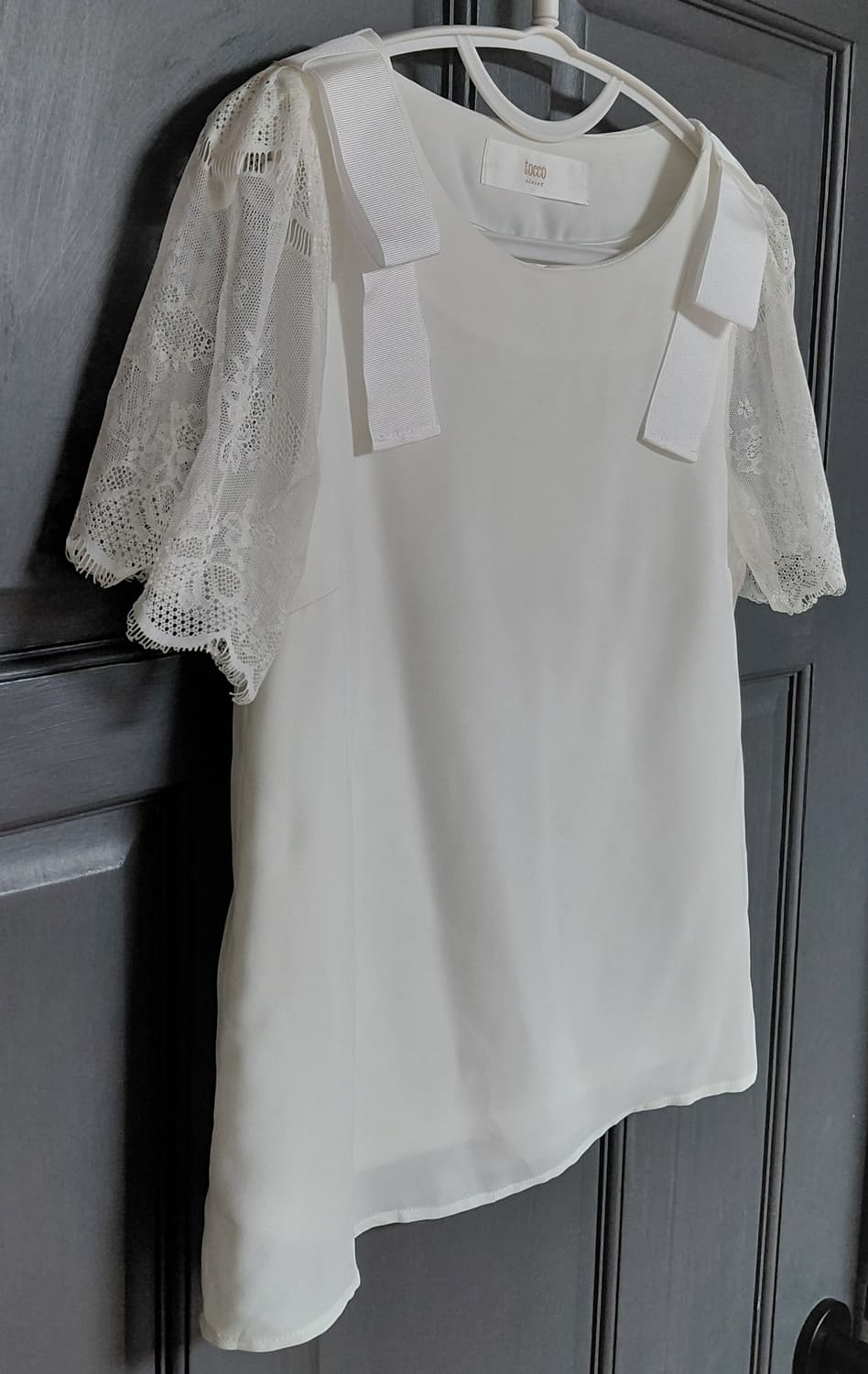 [tocco closet] 토코 클로젯 어깨 리본 레이스 블라우스 상품이미지7