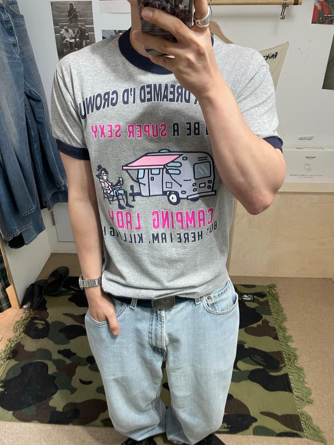 슈퍼섹시 링거 티셔츠 (M) 상품이미지3
