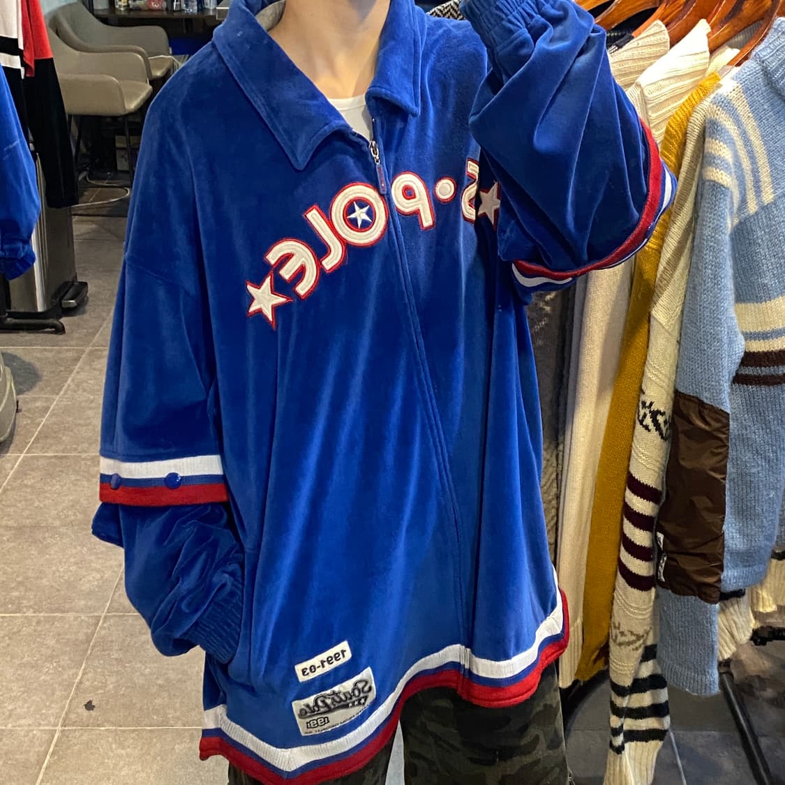 [NO.9] SOUTH POLE 벨벳 져지 상품이미지2