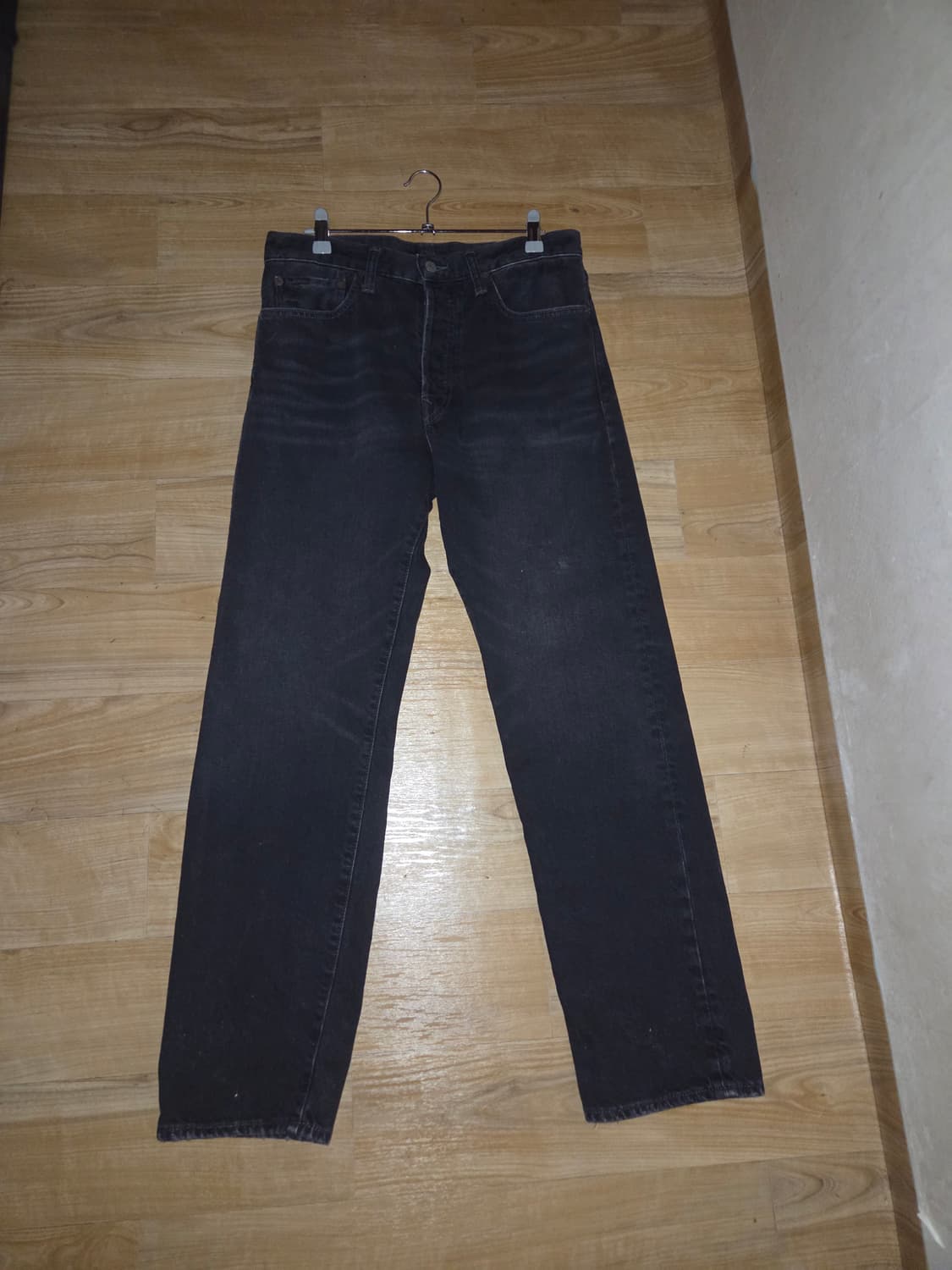 폴로 데님 흑청 스트레이트핏 상품이미지1