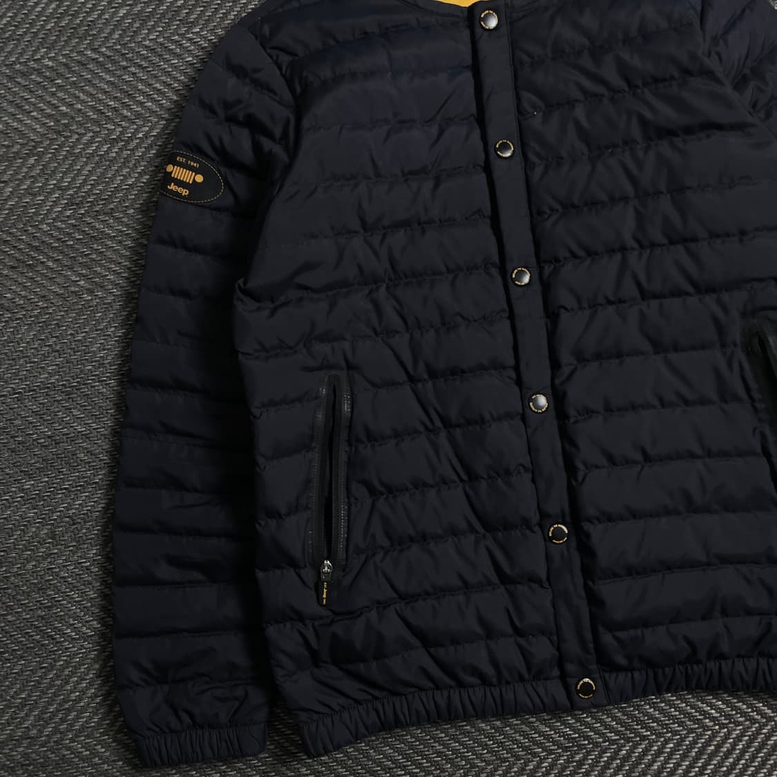 Jeep 덕다운 버튼 경량 패딩 자켓 네이비o 4957 상품이미지2