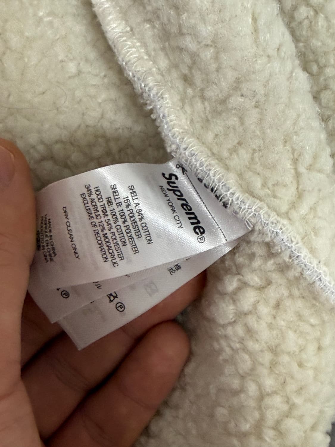 슈프림 포우 퍼 집업 후드 스웨트셔츠 애쉬 그레이 - 25FW 상품이미지4