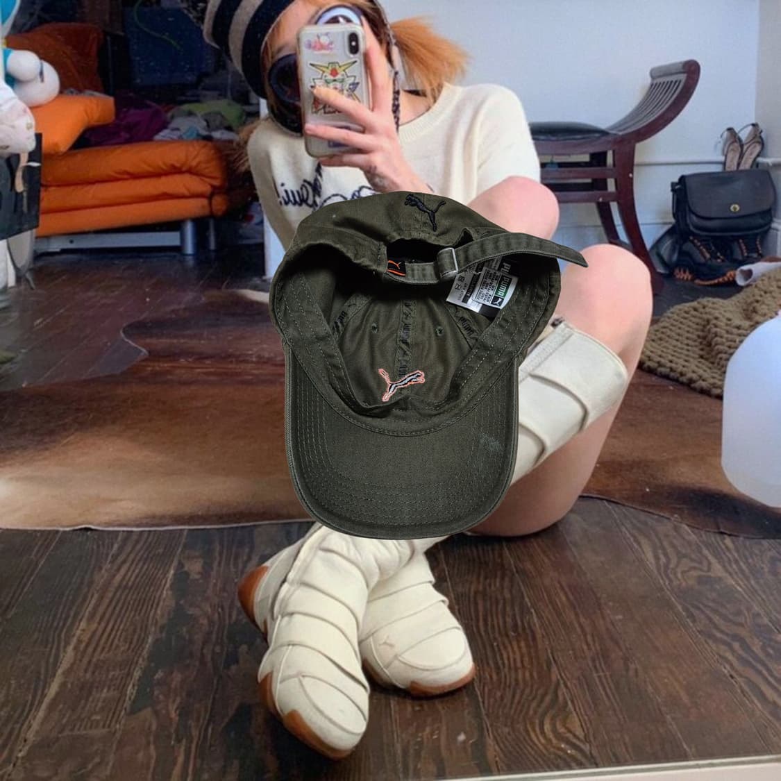 PUMA 00s khaki logo Cap 상품이미지2