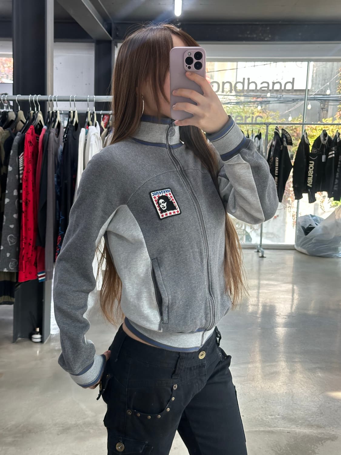 히스테릭글래머 90s 히스걸 트랙 코튼져지 상품이미지1