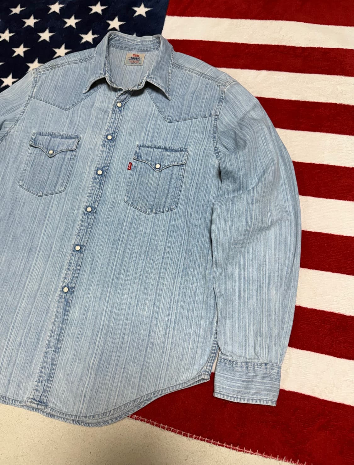 리바이스 웨스턴데님셔츠 levis western shirt 유럽판 빈티지 상품이미지3