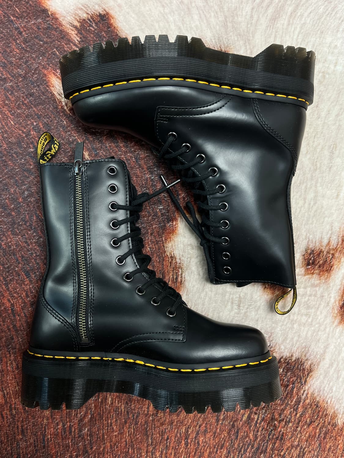 [230] 닥터마틴 제이든 하이 플랫폼 워커 블랙 상품이미지4