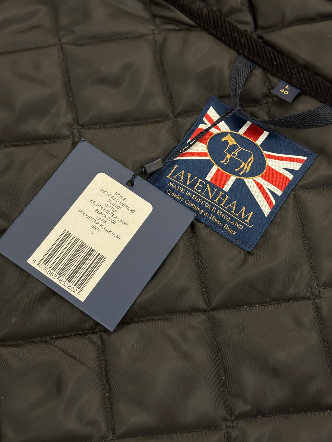 [새제품] 라벤헴 믹필드 퀼팅베스트 블랙 L 상품이미지5