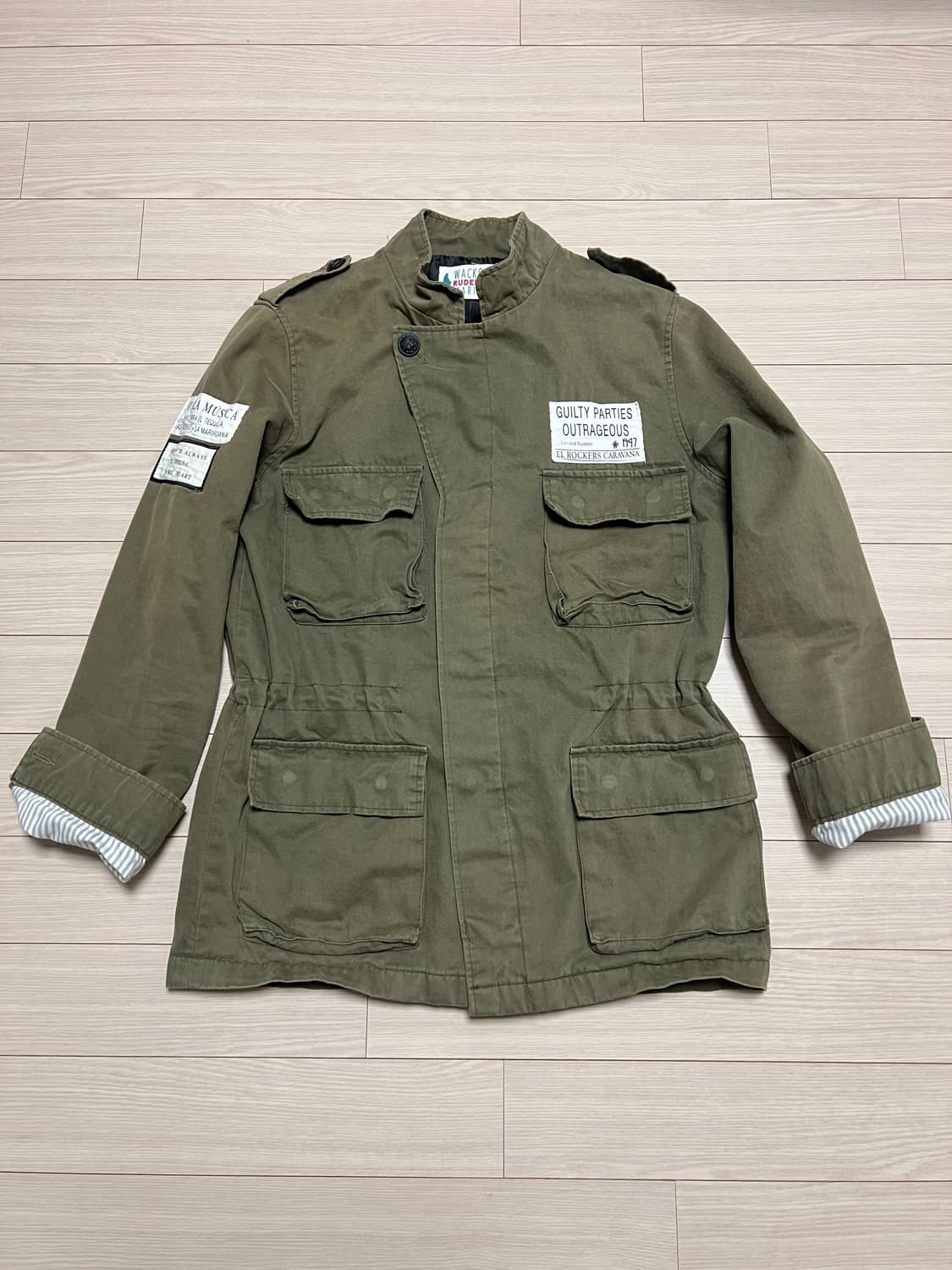 와코마리아st 밀리터리 필드 자켓 야상 올리브 카키 / L 상품이미지3