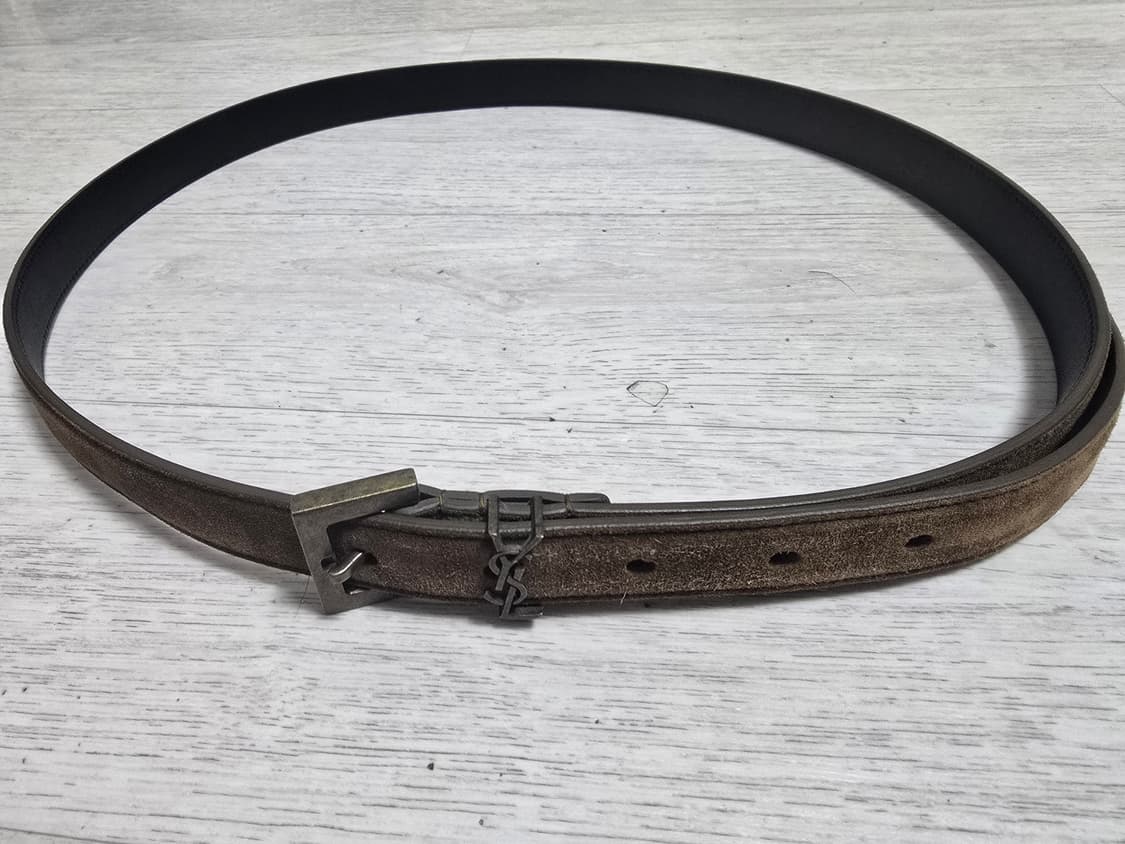 (정품) 생로랑 모노그램 빈티지 벨트 90사이즈 (명품 허리띠) 상품이미지2