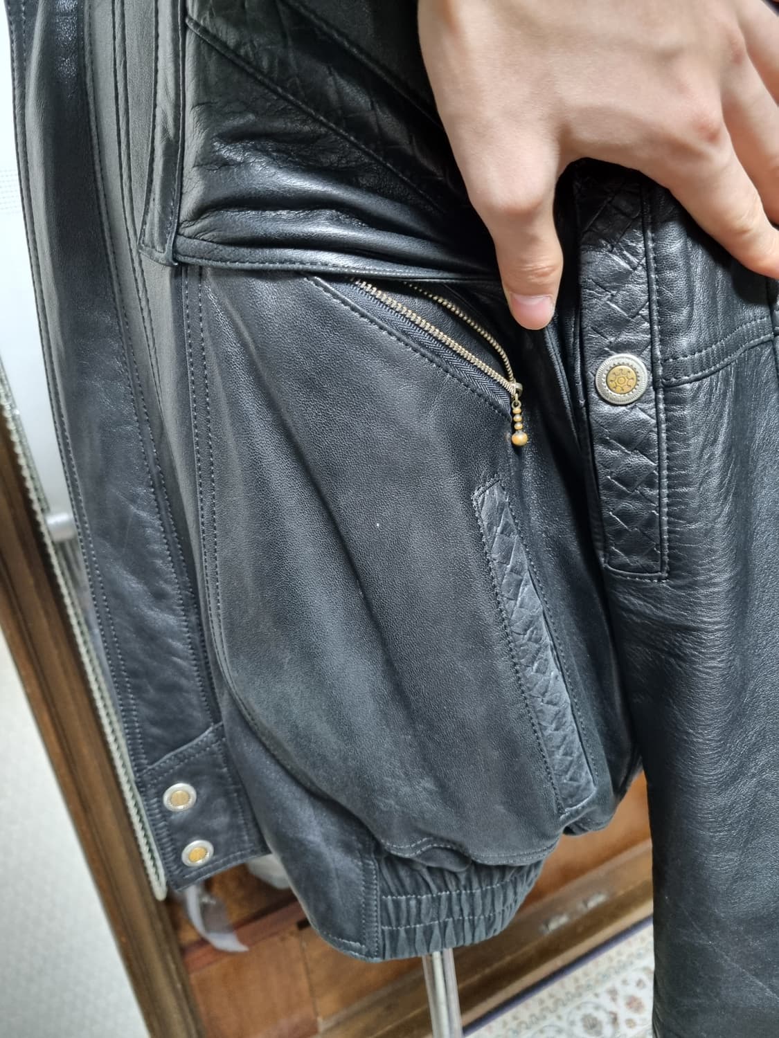 파프제이 일본 빈티지 양가죽 재킷 상품이미지7