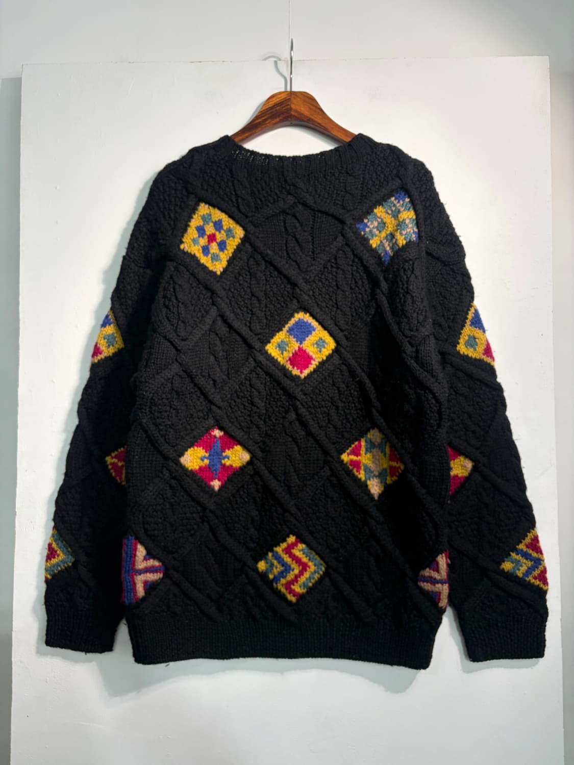 [L~XL] 헤비울 100% 자수 핸드니트 상품이미지2