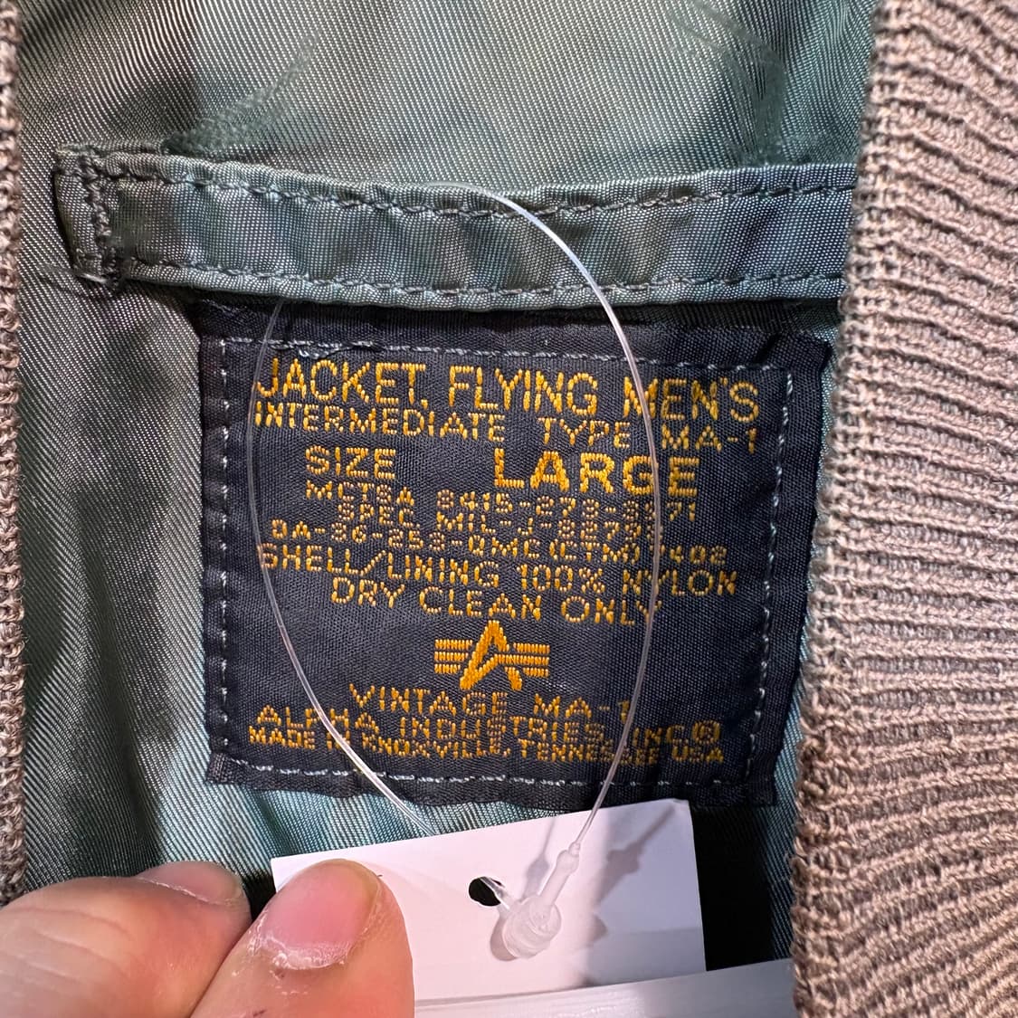 [L] ALPHA INDUSTRIES 알파인더스트리 MA-1 항공 자켓 상품이미지7