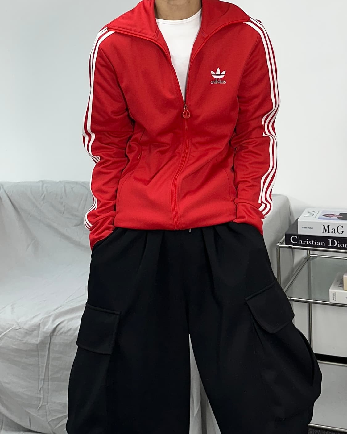 아디다스 레드 유로파 트랙탑 져지 100 상품이미지1