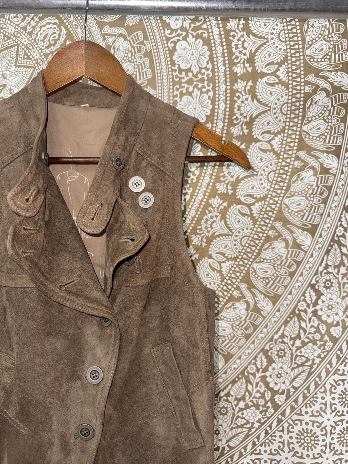 빈티지 여성 보헤미안 스웨이드 베스트 자켓  상품이미지3