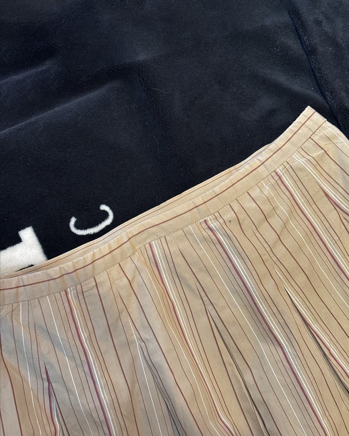 일본빈티지 플리츠 미디 스커트 상품이미지3