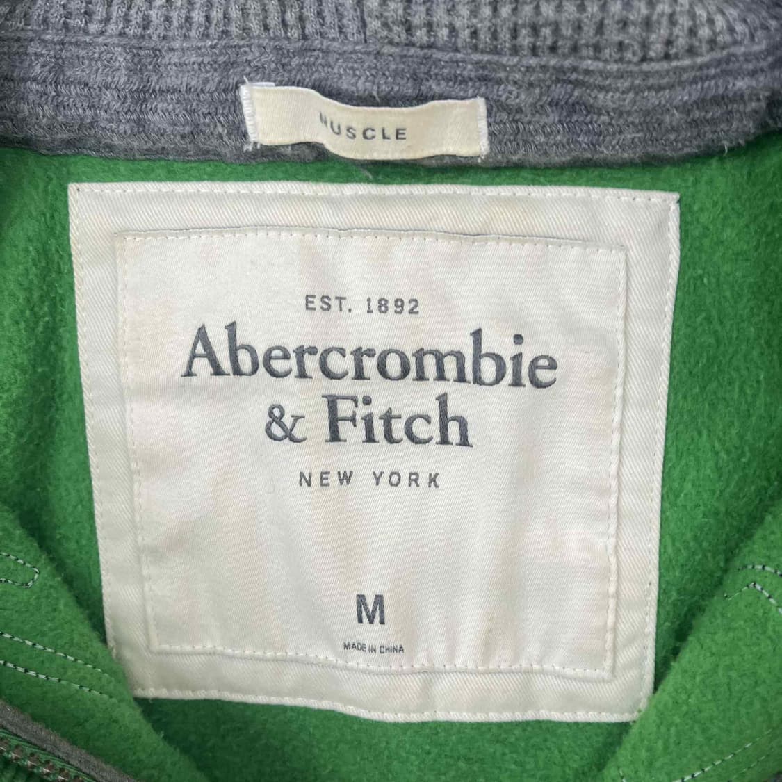 아베크롬비 y2k 올드스쿨 스웻 후드집업 희귀져지(M) 상품이미지4