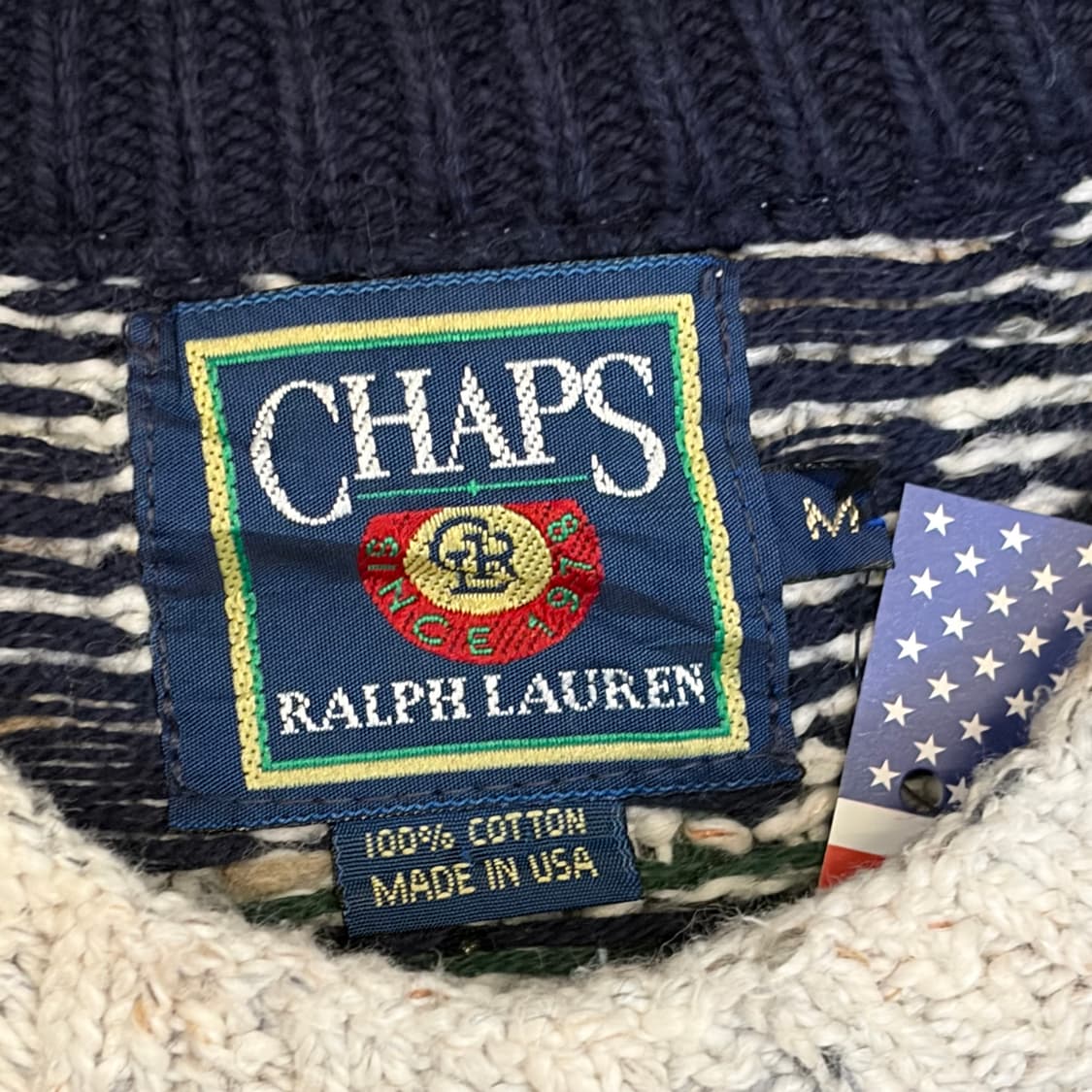 90s Made in USA 빈티지 챕스 랄프로렌 크리스마스 니트 상품이미지5