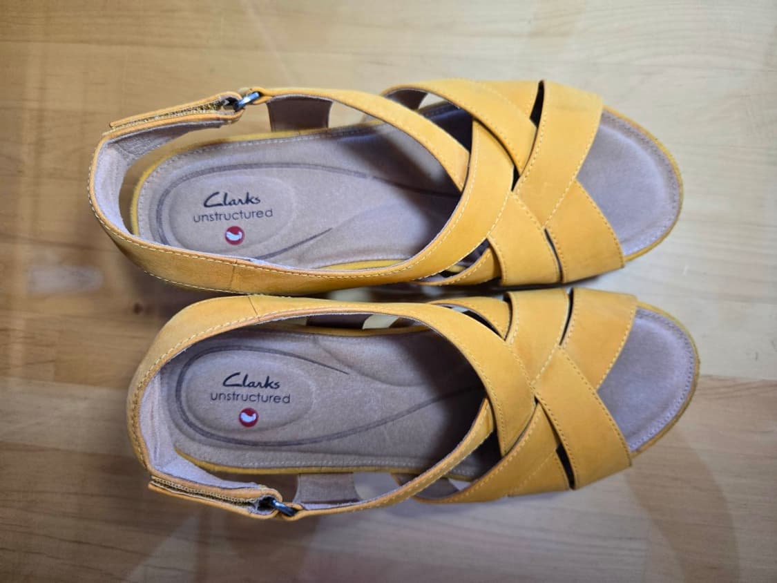 클락스 여성 코르크 웨지 샌들 240cm 상품이미지5