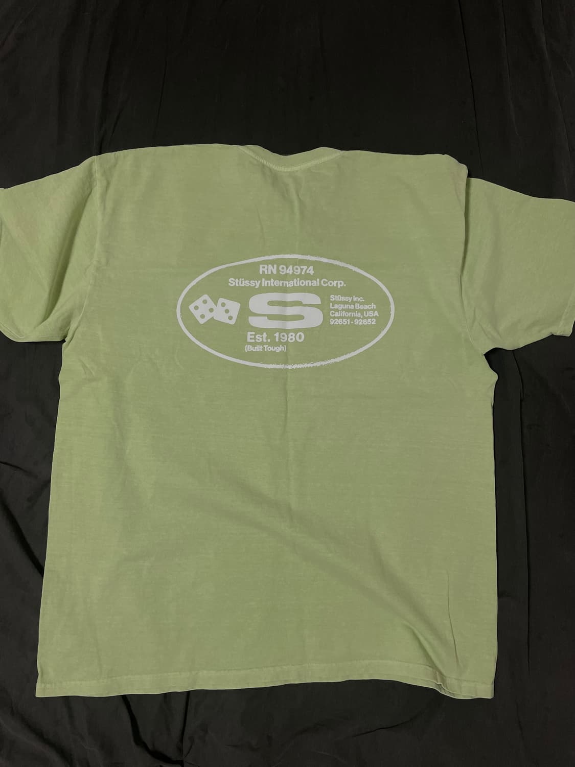 Stussy dice pigment dyed tee XL 상품이미지2